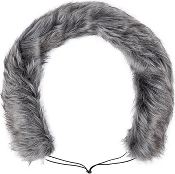 Kočárek HappyBee Kožešinový límec na kočárek, Grey