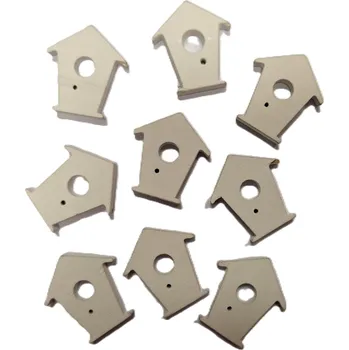 Velikonoční dekorace Dřevěná ptačí budka - 3 cm, 24 ks, bílá