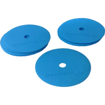 Fotbalová tréninková pomůcka Vytyčovací mety Yakimasport ploché sada 10 ks modré 15 cm