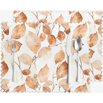 ubrus Prostírání na stůl teflonové - Otisky listů - sada 2ks 30 x 40 cm