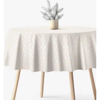 ubrus Kulatý ubrus Natura - Větvičky na režné Ø 100 cm