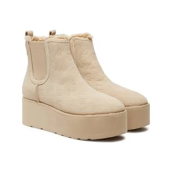 Dámské kozačky Polokozačky Guess Jilaine FLFJIL FAL10 Béžová 41