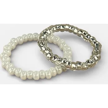 Prsten Nanny Prstýnek z korálků perleťový set