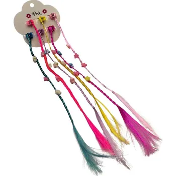 Doplněk pro panenku Spona do vlasů 6ks barevné s duhovým příčeskem