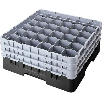 přísavka na sklo Cambro Koš Camrack 36 pozic, výška sklenice 25,8 cm - Černá| TOM, R-36S958-110