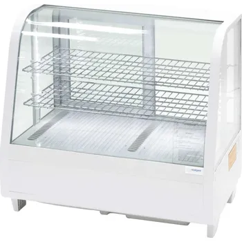 STALGAST Bílá chladící výstavní vitrína 100 l s LED osvětlením | STALGAST, 852103