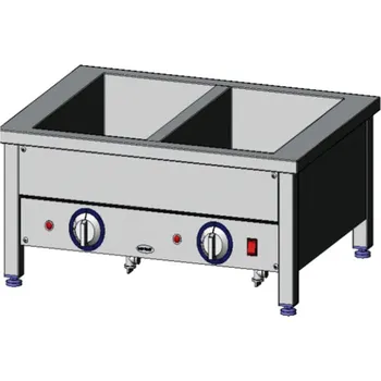 Vodní skútr EGAZ Elektrická ohřevná vana 2-komorová, 800x600x350 mm, 1,6 kW | EGAZ, BE-2NS