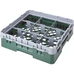 Cambro Koš Camrack 9 pozic, výška sklenice 9 cm - Zelená| TOM, R-9S318-119