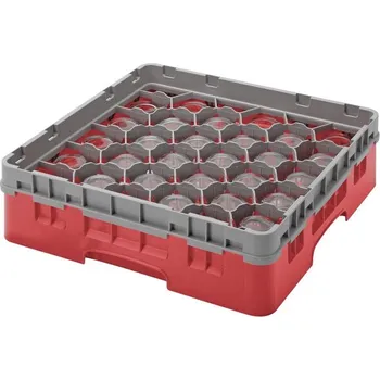 Cambro Koš Camrack 30 pozic, výška sklenice 21,6 cm - Červená| TOM, R-30S800-163
