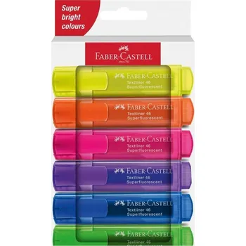 Zvýrazňovač Vícebarevný Zvýrazňovač Faber-Castell 6 ks