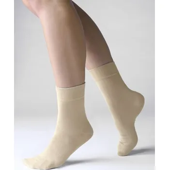 Pánská móda GINA dámské ponožky klasické, bezešvé, jednobarevné Bambusové ponožky 82000P koňak 38/41