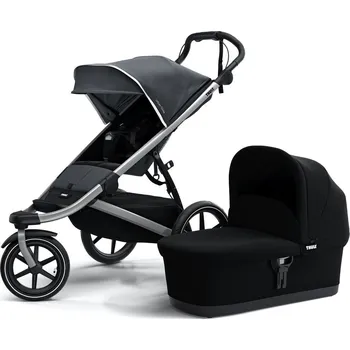 Kočárek Sportovní kočárek Thule Urban Glide 2 tmavě šedý + Thule korbička Bassinet