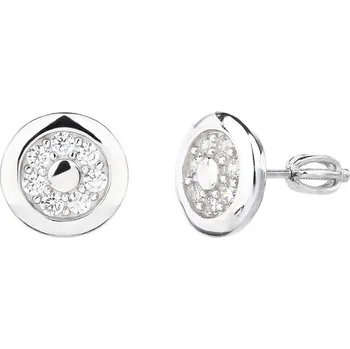 Náušnice Bealio BEALIO 13869 Stříbrné náušnice KULATÉ šroubek 03-13869-3871
