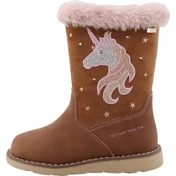 Dívčí kozačky Tom Tailor Hellbraun 7637586 34