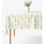 Hranatý teflonový ubrus - Polní květiny 120 x 160 cm