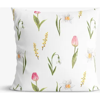 Povlak na polštářek Dekorační povlak na polštář - Dotek jara 45 x 45 cm