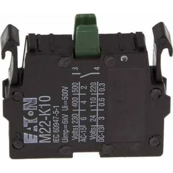 Stykač Eaton Moeller M22, pomocný kontakt, 1 rozpínací kontakt (1Z), 24V 3A, 230V 6A