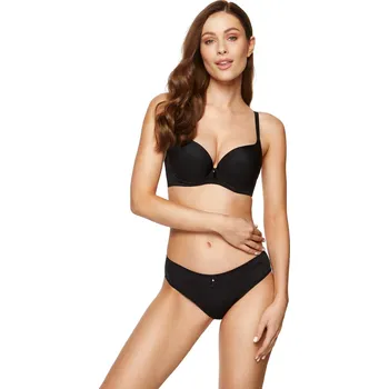 Dámské spodní prádlo Dámská podprsenka GORTEKS Carla moulded cup push-up bra BLACK 80C