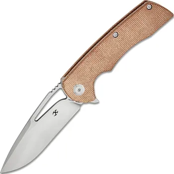 kapesní nůž Kansept Kryo Stonewashed 12C28N Hnědá Micarta T1001M4