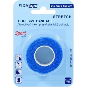 Zdravotnický materiál FIXAtape STRETCH samofix.ob.2.5x450cm blister blue
