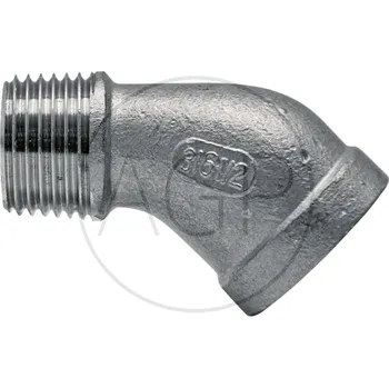 Fitinka Koleno s přípojem 3/8", 45°, 1x vnitřní a 1x vnější závit