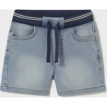 Chlapecké kraťasy Dětské riflové kraťasy Mayoral soft denim jogger 1248.3H.Baby.PPYA modrá 55X, vel. 74