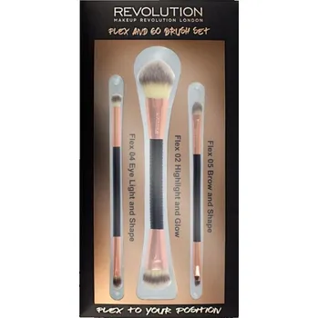 Kosmetický štětec Sada štětců na líčení Makeup Revolution – syntetické štětiny