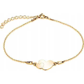 Náramek Stříbrný náramek celebrit s pozlacením 925, motiv nekonečna