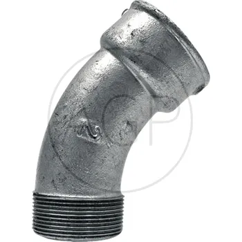 Fitinka Koleno dlouhé s přípojem 1/2", 45°, 1x vnitřní závit a 1x vnější závit
