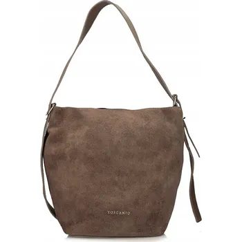 Toscanio kabelka z pravé kůže béžová