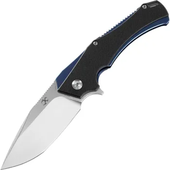 kapesní nůž Kansept Hellx Černý G10 + Anodizovaná Modrá Nerezová Ocel