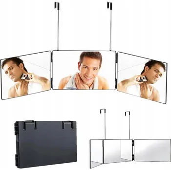 Zrcadlo 3-SMĚRNÉ 360° ZRCADLO PRO SAMOSTATNÉ STŘÍHÁNÍ PRO SKLÁDACÍ ZRCADLO