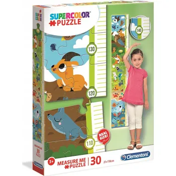 Puzzle Clementoni 30dílné Puzzle Cuties Animals 30dílné Puzzle s měřičem výšky