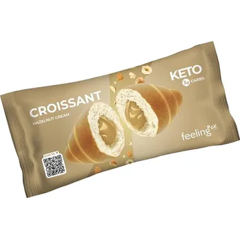 Fitness strava FeelingOK Croissant Filled With Hazelnut Cream 50 g