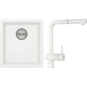 Granitový dřez Set Schock S12-2 (dřez Kaia N-100S Polaris + baterie Epos.120 Polaris)