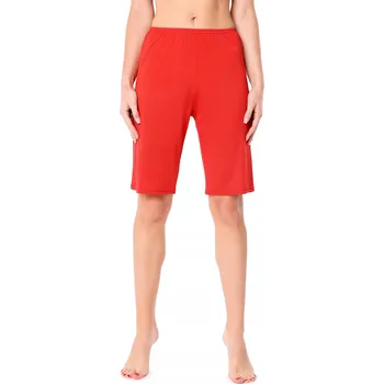 Podprsenka Viskózové polohalhotky, kombinace polohaleny a kraťasy BLV50-268 Červená L