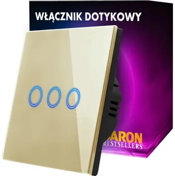 vypínač Dotykový trojitý vypínač, pod omítku BarON bílý 3GWHITE