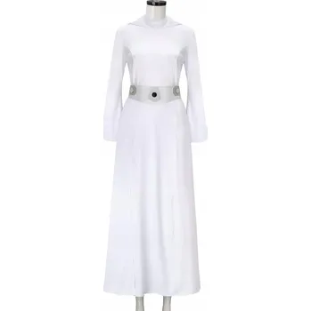 Karnevalový kostým KOSTÝM LEI COSPLAY PRO DOSPĚLÉ LEIA STAR WARS ŽENY HVĚZDNÉ VÁLKY L