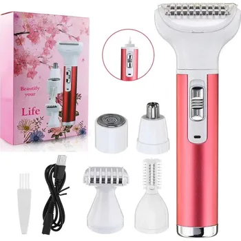 HOLICÍ STROJEK DÁMSKÝ DEPILÁTOR ZASTŘIHOVAČ TĚLA BIKINI NOHOU PODPAŽÍ 3V1 USB