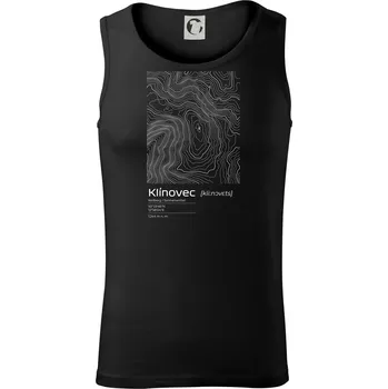 Pánské termoprádlo Klínovec - vrstevnice v obdélníku - Tílko pánské Core - XL ( Černá )
