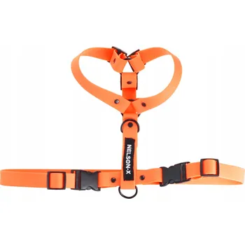 Postroj pro psa VODĚODOLNÉ POSTROJE PRO PSA GUARD PVC NELSON-X BLACK HEXA VYSOKÉ VEL. L