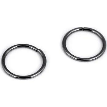 Kroužek spojovací Ø12 mm, velké, 4 nikl černý