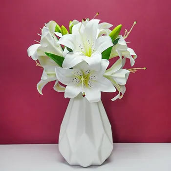 umělá květina Umělá kytice lilií - bílá