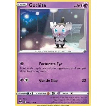 Karetní hra Pokémon DAA 073/189 Gothita - Darkness Ablaze Stav: Near Mint, Verze: REVERSE HOLO