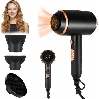 Fén Výkonný Fén na Vlasy Velký s Ionizací Studený Vzduch Difuzér