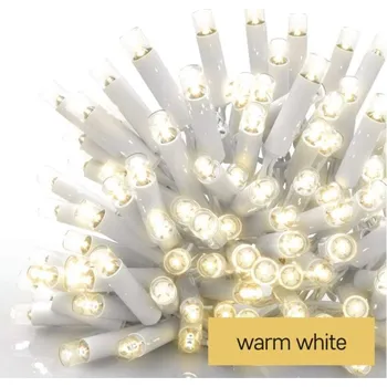 Vánoční dekorace Profi LED spojovací řetěz bílý, 5 m, venkovní i vnitřní, teplá bílá