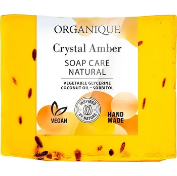 Koupelová kosmetika ORGANIQUE Přírodní mýdlo Crystal Amber pro péči o pokožku 100g