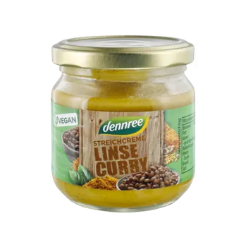 Rostlinná pomazánka Dennree Pomazánka čočka a kari 180g bio BIO VEGAN Množství: 1 ks