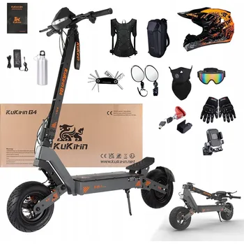 Elektrokoloběžka KuKirin G4 Skládací elektrická koloběžka do terénu, 2400W, 60V, 20Ah, 70 km/h, dojezd 75 km, 11"