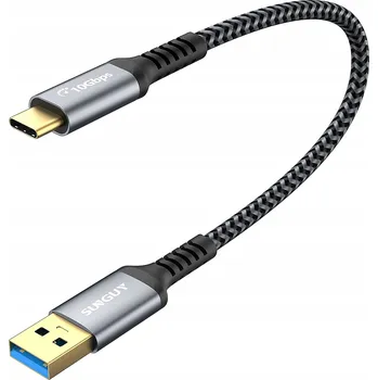 Datový kabel Kabel SUNGUY USB - USB typ C 0,5 m černý